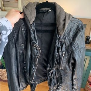 Free People vegan leather jacket